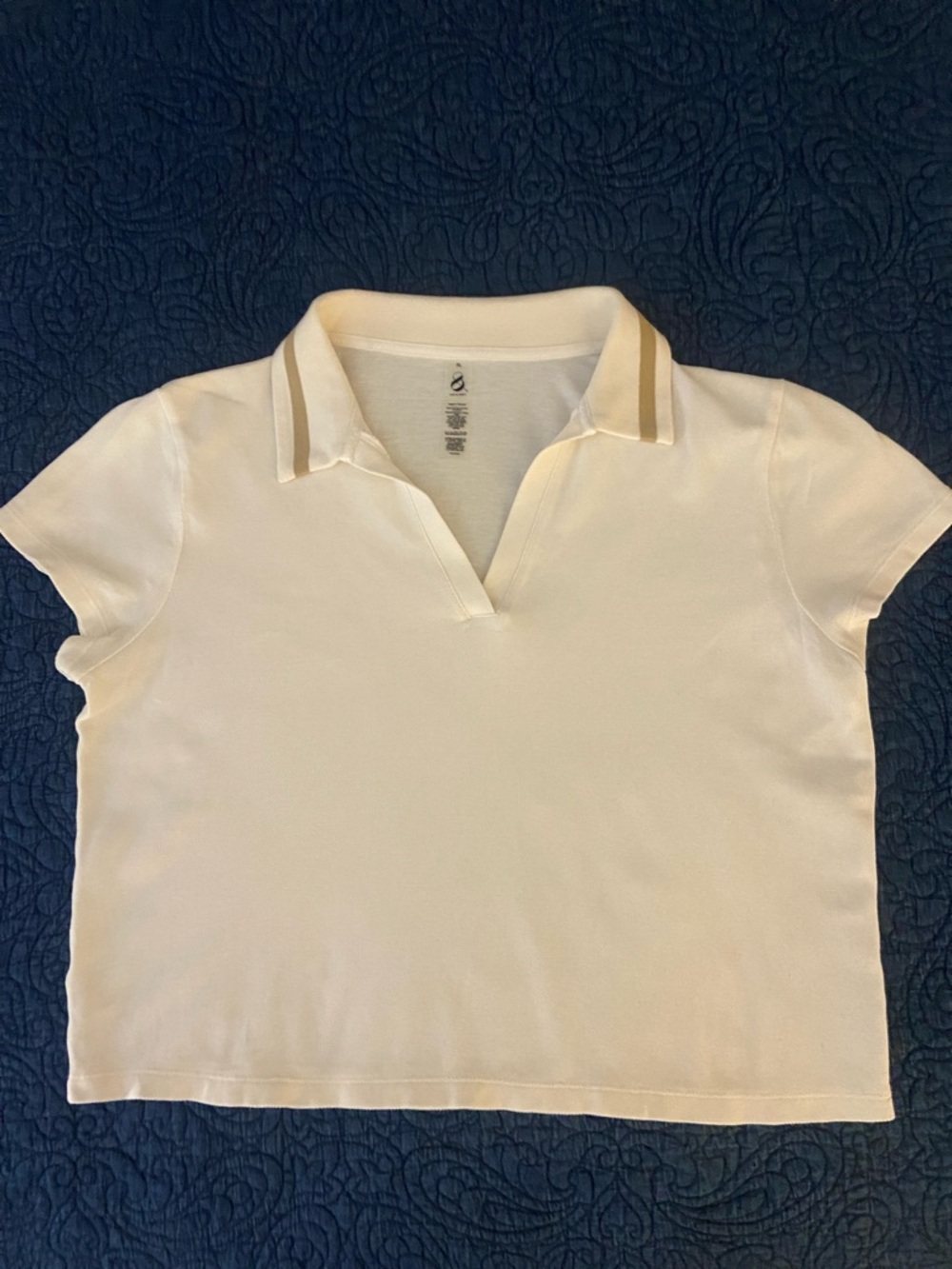Lou and Grey short sleeve collared top.